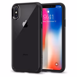 Spigen Ultra Hybrid, Housse, Apple, iPhone X, Noir