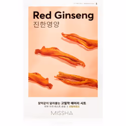 Offrez à votre peau une bonne dose de nutriments en 15 minutes seulement ! Le masque en tissu Missha Airy Fit Red Ginseng aux ...