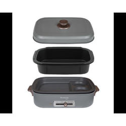 Kuvings - Plancha électrique de table antiadhésive - Multifonction : Cuisiner griller mijoter - Nettoyage facile - Multi-grill