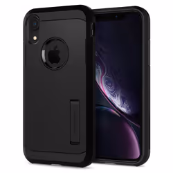 Spigen 064CS24876, Housse, Apple, iPhone XR, Noir
