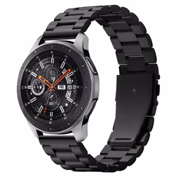 Spigen 600WB24983, Bande, Smartwatch, Noir, Samsung, Galaxy Watch (46mm), Acier inoxydable