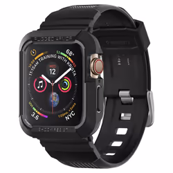 Spigen 062CS25324, Emplacement, Smartwatch, Noir, Apple, Apple Watch Series 4 (44mm), Polyuréthane thermoplastique (TPU)