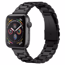 Spigen Modern Fit, Bande, Smartwatch, Noir, Apple, Acier inoxydable, 44 mm