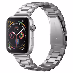 Spigen Modern Fit, Bande, Smartwatch, Argent, Apple, Acier inoxydable, 44 mm