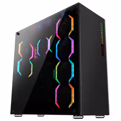 ABKONCORE R760 SYNC, Full Tower, PC, Noir, ATX, EATX, micro ATX, Mini-ITX, Acier, Verre trempé, Multicolore