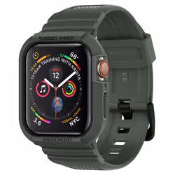 Spigen 062CS26016, Bande, Smartwatch, Vert, Apple, Watch Series 4, Polyuréthane thermoplastique (TPU)