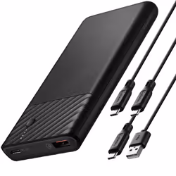 Spigen PocketBoost Lithium Polymère (LiPo) 10000 mAh Noir