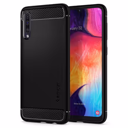 Spigen Rugged Armor, Housse, Samsung, Galaxy A50, Noir