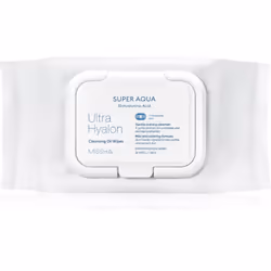 Une lingette pour éliminer tout votre maquillage. Les lingettes nettoyantes et démaquillantes Missha Super Aqua 10 Hyaluronic ...