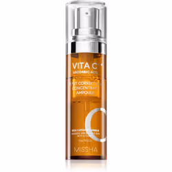 Favorisez la luminosité de votre visage. Le sérum illuminateur Missha Vita C Plus Spot Correcting Concentrate Ampoule a été c ...