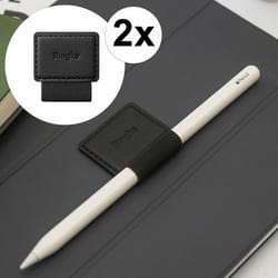 Porte-stylet autocollant - Ringke - Noir - Pour tablette et ordinateur portable - Plastique - Set de 2
