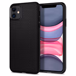 Spigen Liquid Air, Housse, Apple, iPhone 11, Noir