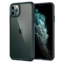 Spigen ACS00411, Housse, Apple, iPhone 11 Pro Max, 16,5 cm (6.5"), Vert, Transparent