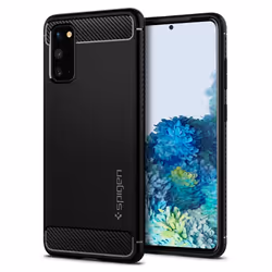 Spigen Rugged Armor, Housse, Samsung, Galaxy S20, 15,8 cm (6.2"), Noir