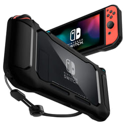 Spigen Rugged Armor Housse Nintendo Polycarbonate (PC), Polyuréthane thermoplastique (TPU) Noir