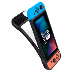 Spigen Rugged Armor Housse Nintendo Polycarbonate (PC), Polyuréthane thermoplastique (TPU) Noir