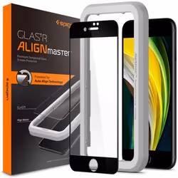 Spigen AlignMaster, Apple, iPhone SE (2020) iPhone 8 (2017) iPhone 7 (2016), Résistant aux rayures, Transparent, 1 pièce(s)