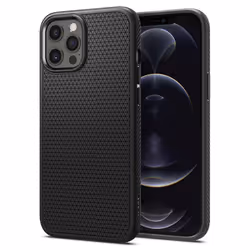 Spigen Liquid Air Matte, Housse, Apple, iPhone 12 Pro Max, 17 cm (6.7"), Noir