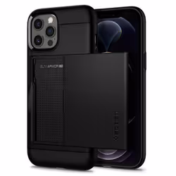 Spigen ACS01707, Housse, Apple, iPhone 12 Pro / iPhone 12, 15,5 cm (6.1"), Noir