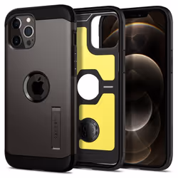Spigen ACS01709, Housse, Apple, iPhone 12 Pro / iPhone 12, 15,5 cm (6.1"), Noir, Gris