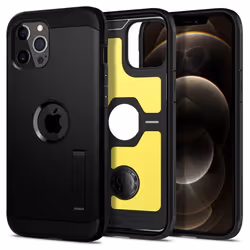 Spigen ACS01710, Housse, Apple, iPhone 12 Pro / iPhone 12, 15,5 cm (6.1"), Noir