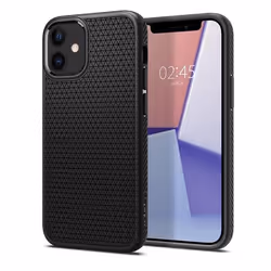 Spigen Liquid Air Matte, Housse, Apple, iPhone 12, 13,7 cm (5.4"), Noir