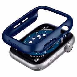 Spigen Thin Fit, Emplacement, Smartwatch, Bleu, Apple, Apple Watch Series SE 2 / SE / 6 / 5 / 4 (44mm), Polycarbonate (PC)