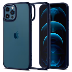 Spigen Ultra Hybrid, Housse, Apple, iPhone 12 / iPhone 12 Pro, 15,5 cm (6.1"), Bleu