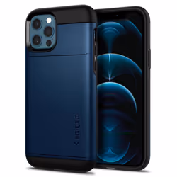 Spigen Slim Armor CS, Housse, Apple, iPhone 12 / iPhone 12 Pro, 15,5 cm (6.1"), Marine