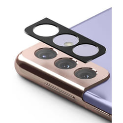 Verre trempé - Ringke - Samsung Galaxy S21 Plus - Noir - Protection caméra - Résistant aux rayures