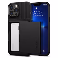 Spigen ACS03274, Étui avec portefeuille, Apple, iPhone 13 Pro, 15,5 cm (6.1"), Noir
