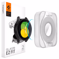 Spigen Glas.tR EZ Fit, Protection d'écran de montre, Samsung, Galaxy Watch 5/4, Verre trempé, 39,4 mm, 39,4 mm