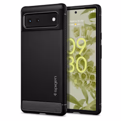 Spigen Rugged Armor, Housse, Google, Pixel 6, 16,3 cm (6.4"), Noir