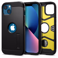 Spigen Tough Armor, Housse, Apple, iPhone 13, 15,5 cm (6.1"), Noir