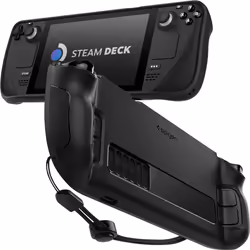 Spigen Rugged Armor, Housse, Vapeur, Noir, Polyuréthane thermoplastique (TPU), Pont à vapeur