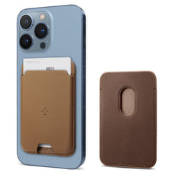 Spigen AFA03854 portefeuille, étui pour cartes, support de documents de voyage Marron Cuir