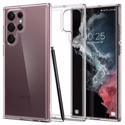 Spigen Ultra Hybrid, Housse, Samsung, Galaxy S22 Ultra 5G, 17,3 cm (6.8"), Transparent