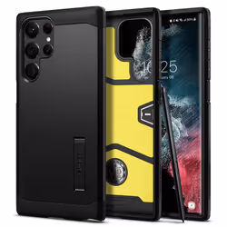 Spigen Tough Armor, Housse, Samsung, Galaxy S22 Ultra 5G, 17,3 cm (6.8"), Noir
