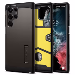 Spigen Tough Armor, Housse, Samsung, Galaxy S22 Ultra 5G, 17,3 cm (6.8"), Noir, Métallique