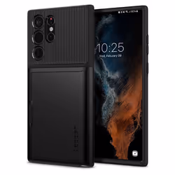 Spigen Slim Armor CS, Housse, Samsung, Galaxy S22 Ultra 5G, 17,3 cm (6.8"), Noir