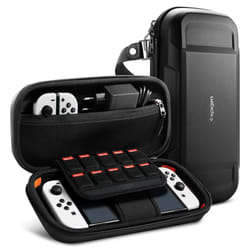 Spigen Rugged Armor Pro Pouch Boîtier robuste Nintendo EVA (Acétate de vinyle d'éthylène), Polyuréthane Noir