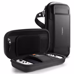 Spigen Rugged Armor Pro Pouch Boîtier robuste Nintendo EVA (Acétate de vinyle d'éthylène), Polyuréthane Noir