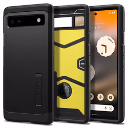 Spigen Tough Armor, Housse, Google, Pixel 6a, 15,6 cm (6.13"), Noir