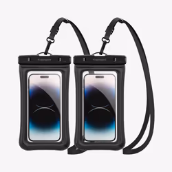 Spigen AquaShield, Étui, Universel, 17,5 cm (6.9"), Noir, Transparent