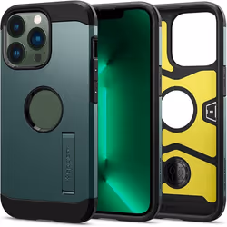 Spigen Tough Armor, Housse, Apple, iPhone 13 Pro, 15,4 cm (6.06"), Vert