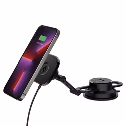 Spigen OneTap Pro 3 Smartphone Noir Recharge sans fil Charge rapide Auto