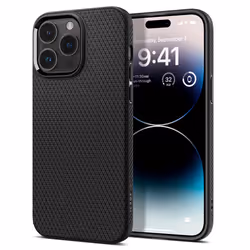 Spigen Liquid Air, Housse, Apple, iPhone 14 Pro Max, 17 cm (6.7"), Noir