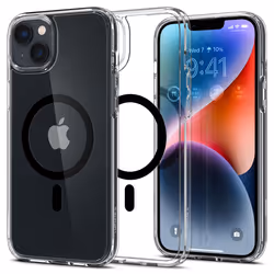 Spigen ACS04903, Housse, Apple, iPhone 14 Plus, 17 cm (6.7"), Noir, Transparent