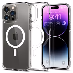 Spigen ACS04969, Housse, Apple, iPhone 14 Pro, 15,5 cm (6.1"), Transparent, Blanc