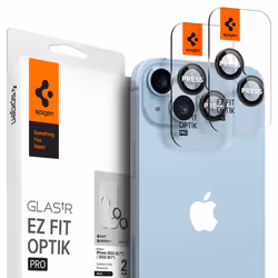 Spigen EZ Fit Optik Pro, Cache objectif, Noir, Transparent, Verre trempé, Apple, iPhone 14 (6.1-inch) 2022 iPhone 14 Plus (6. ...